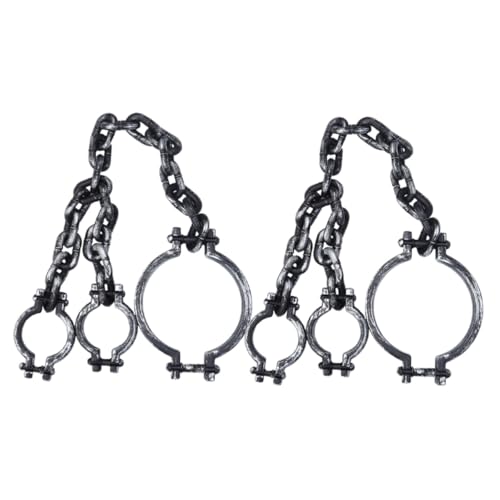 HEMOTON 2 Stück Halloween Kostüm Handschellen Gefängnis Kunststoff Leicht Halloween Requisiten für Party Cosplay und Gruselige Dekoration Einfache Handhabung Vielseitig Verwendbar HEMOTON 2 Stück Halloween Kostüm Handschellen Gefängnis Kunststoff Leicht Halloween Requisiten für Party Cosplay und Gruselige Dekoration Einfache Handhabung Vielseitig Verwendbar von HEMOTON