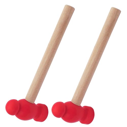 HEMOTON 2 Stück Holzhammer Rotes DIY Wartungswerkzeug für Griff und Koordination Sicheres Glattes Holzspielzeug für Jungen und Mädchen HEMOTON 2 Stück Holzhammer Rotes DIY Wartungswerkzeug für Griff und Koordination Sicheres Glattes Holzspielzeug für Jungen und Mädchen von HEMOTON