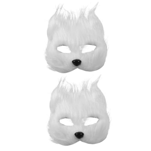 HEMOTON 2 Stück Tiermaske Party Dekorative Masken Halloween Dekor Cosplay Party Maske Kostümmaske Maskerade Maske Kostüm Party Zubehör Fuchs Cosplay Maske Japanische Maske von HEMOTON