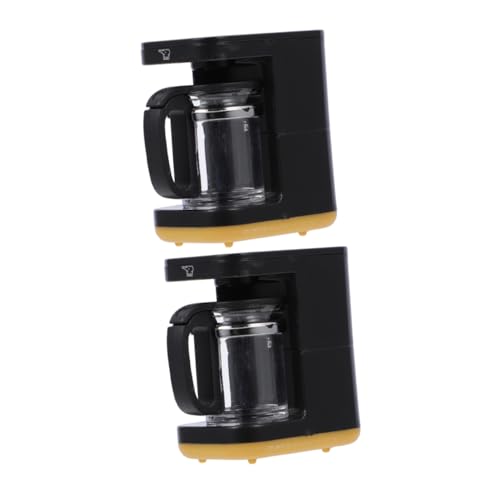 HEMOTON 2 Stücke Mini Kaffeemaschine Modell Für Eiscreme Mini Mini Espressomaschine Puppenhaus Miniaturen Mini Puppenhaus Zubehör Kunststoff von HEMOTON