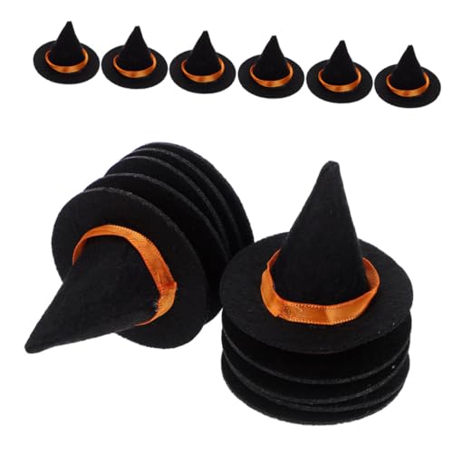 HEMOTON 20 Stück Mini Filz Hexenhüte für Halloween Basteln Kleine Zaubererhüte als Flaschenaufsätze DIY Partydeko und Haaraccessoires für Halloweenfest HEMOTON 20 Stück Mini Filz Hexenhüte für Halloween Basteln Kleine Zaubererhüte als Flaschenaufsätze DIY Partydeko und Haaraccessoires für Halloweenfest von HEMOTON