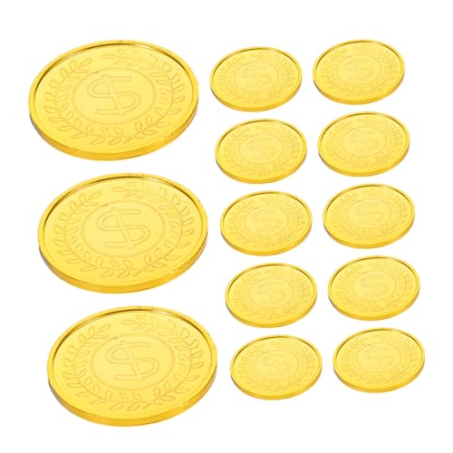 HEMOTON 200 Stück Piraten Münzen aus Kunststoff Goldene Schatzmünzen für Realistische Spielmünzen für Brettspiele Halloween Kostüm Schatztruhe Spielgeld Partydekoration HEMOTON 200 Stück Piraten Münzen aus Kunststoff Goldene Schatzmünzen für Realistische Spielmünzen für Brettspiele Halloween Kostüm Schatztruhe Spielgeld Partydekoration von HEMOTON