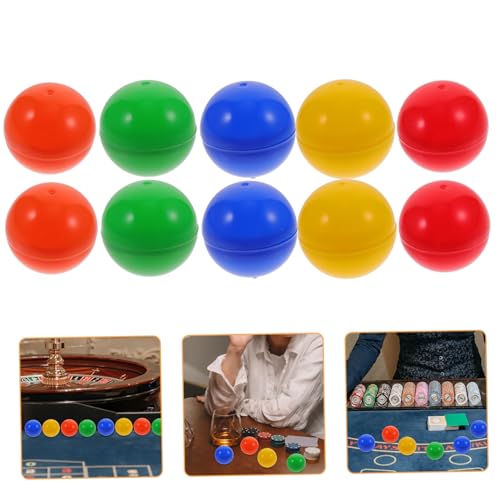 HEMOTON 20St Lotteriekugeln tischtennisball tischfussball Tischtennis Platte lichtkugeln strandball Netz große Bingo-Kugeln Wasserspiele Party Tombolaball Spiel-Pong-Ball Plastik Colorful von HEMOTON