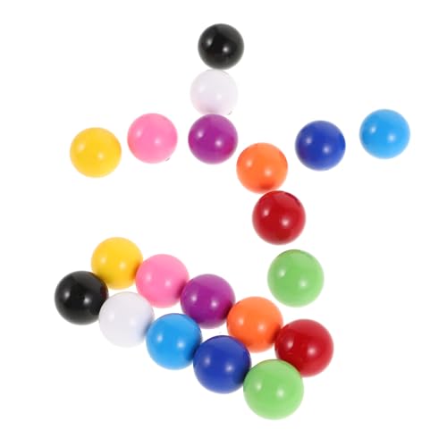 HEMOTON 20st Kugelspielzeug Kleine Farbige Kugeln Spiel Ersatzbälle Wahrscheinlichkeitslehrball Material Für Den Mathematikunterricht Mathe-lernspielzeug Kleine Spielzeugbälle Plastik von HEMOTON