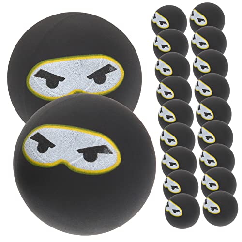 HEMOTON 20st Ninja Springender Ball Hüpfen Mit Bällen Hüpfbälle Masse Hüpfbälle Für Hüpfbälle Zum Geburtstag Hohe Springende Bälle Hüpfbälle Partygeschenke Gummi Black von HEMOTON