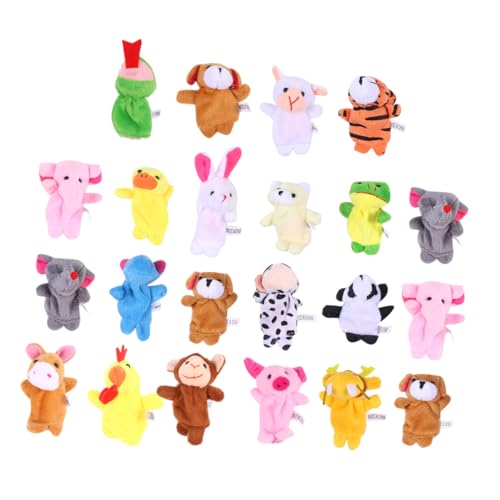 HEMOTON 22 STK Handpuppe Spielzeug Tierkreiszeichen plüsch Handschuhe Plüschhandschuhe Handpuppen Spielzeug Tierhandpuppen tierische Fingerpuppe Fingerpuppen für Babys Handpuppe für Kinder von HEMOTON