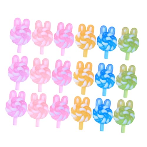 HEMOTON 24 Stück Simulation Lollipop Lollipops Halskette Charm Schmuckzubehör Charms Für DIY Handwerk DIY Charm DIY Herstellung Charms Cartoon Lollipop Charms Schmuck Charms Armband von HEMOTON