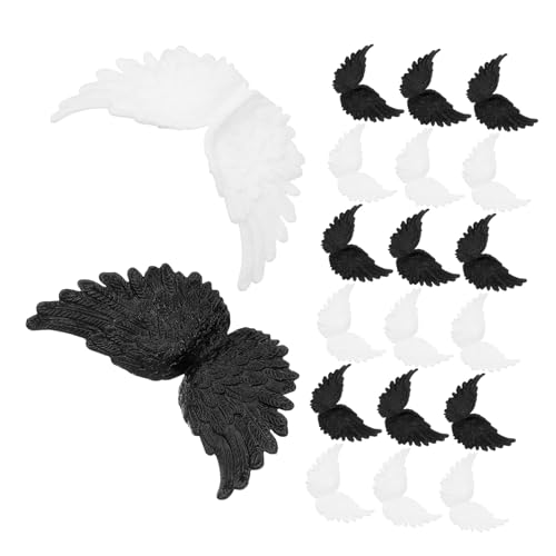 HEMOTON 24 Stück Teiliges Mini Kunststoff Engelsflügel Weiß und Schwarz Leichte DIY Deko für Kuchen Basteln und Geburtstagsfeiern Filigrane Flügelapplikationen für Festliche Anlässe HEMOTON 24 Stück Teiliges Mini Kunststoff Engelsflügel Weiß und Schwarz Leichte DIY Deko für Kuchen Basteln und Geburtstagsfeiern Filigrane Flügelapplikationen für Festliche Anlässe von HEMOTON