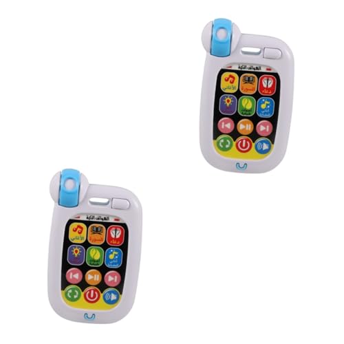 HEMOTON 2St Arabisch-Lernmaschine Handy Musikalisches Telefonauto Kinderspielzeug kinderhandy Kindertelefon Spielzeuge Musik-Babyphone Musikalisches Telefonspielzeug für Kinder Abs von HEMOTON