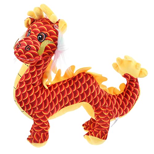 HEMOTON 2St Drachen-Neujahrsspielzeug Drachen Kuscheltier knuddelsaurus Drachen-Wurfskissen Chinesisches Drachenspielzeug Stofftiere Geschenk Drache Stoffpuppe Drachenpuppenspielzeug von HEMOTON