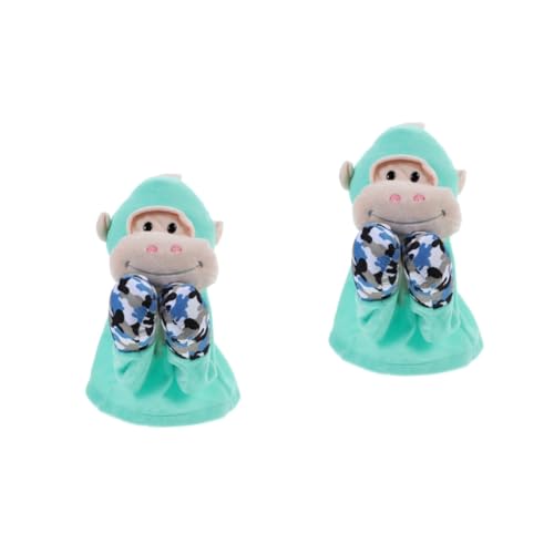 HEMOTON 2St Handpuppenspielzeug Fingerpuppen Tierische Fingerpuppen Gorilla- Handpuppe für Kinder Kinderfingerpuppe Kleinkindspielzeug Tierhandpuppen tierisches Plüschtier Metall von HEMOTON