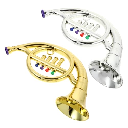 HEMOTON 2St Horn-Modell kinderinstrumente musikinstrumente Kinderhorn Hornspielzeug spielsachen für Waldhorn simuliertes Horn Bildungsspielzeug Überzug von HEMOTON