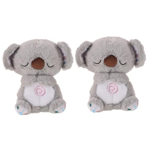 HEMOTON 2St Koala-Musikpuppe Koala-Puppen Plüsch-Koala-Spielzeug Koala-Statue Koala-Plüschkissen babyspielzeug Spielzeuge Tier kleine Koala- Koala-Schmuck PP Baumwolle von HEMOTON