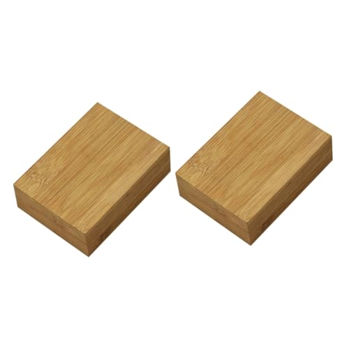 HEMOTON 2St Pokerbox für Karten Perlen-Fälle Spielkarten-Organizer Spielkarten Box Spielkarten aufbewahrung Spielkartenetuis aus Holz Pokerkartenetui hölzern Khaki von HEMOTON