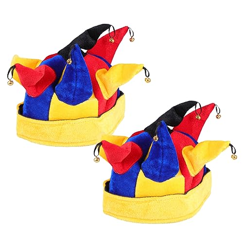 HEMOTON 2St Clownhut Faschingsnarr Stirnband lustiger neuheitshut halloween kostüm halloween costume Kleider Kinderkleidung Clown-Kostüm Feiertagshut Cosplay Zubehör Clown-Outfit Clown-Hut von HEMOTON