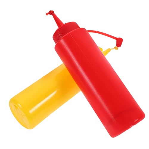 HEMOTON 2st Knifflige Würze Gefälschte Ketchupflasche Lustige Ketchupflasche Interessanter Gefälschter Ketchup Gefälschte Senfflasche Streiche Für Lustiger Falscher Senf Plastik von HEMOTON