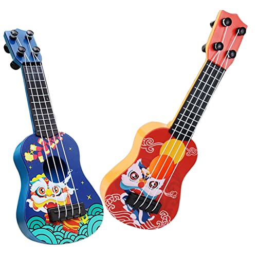 HEMOTON 2st Mini-Gitarre Gitarre Für Kleinkinder 1-3 Ukulele Für Anfänger Kindergitarren Für Jungen Kleine Gitarre Ukulele Für Anfänger Gitarre Mädchen Gitarre Abs von HEMOTON