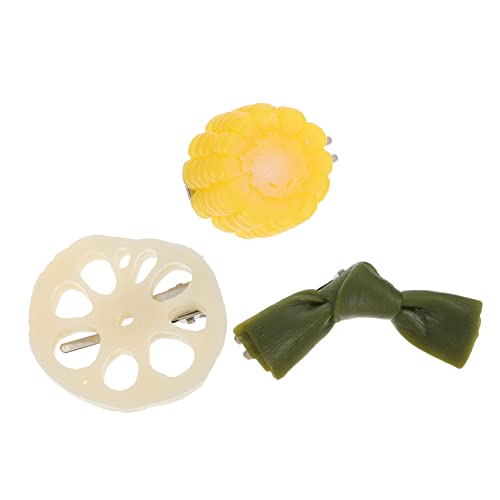 HEMOTON 3 STK Ausgabe von Lebensmittels imulations Karten Spielzeug Mädchen Spielzeug kinderspielzeug Spielzeug für Kinder Haar Clips Toy simuliertes Essen pädagogisches Spielzeug PVC von HEMOTON