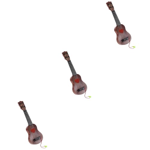 HEMOTON 3 STK Ukulele Musikspielzeug Für Kinder Anfänger Üben Musikinstrument Lernspielzeug Für Kinder Spielzeug Für Musikinstrumente Jungs-Spielzeug Kleinkind Geschenk Plastik Klassisch von HEMOTON