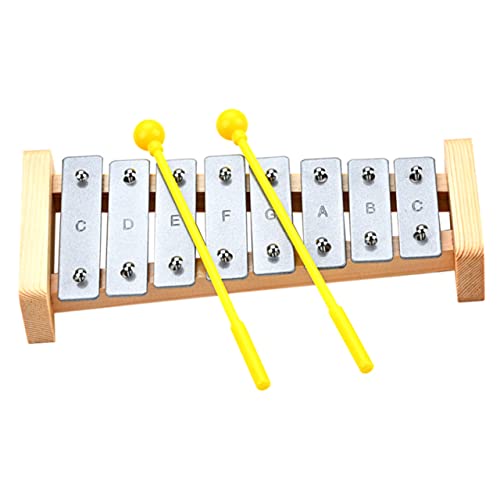 HEMOTON 3 Sätze Klavier Spielset für Kinder Tastatur aus Holz Spielzeuge Spielzeug für Kleinkinder Musikinstrument Musik klopfendes Spielzeug Puzzle Schlagzeug Stock Klaviatur Baby Plastik von HEMOTON