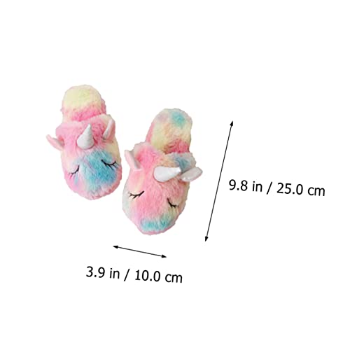 HEMOTON 3 Stück 1 Satz Einhorn seidenband Ripsband Costumes for bandalette pferdeparty Toy Packet Kostüm-Requisiten Flauschige Hausschuhe Hausschuhe neuartiges Stirnband Plüsch von HEMOTON