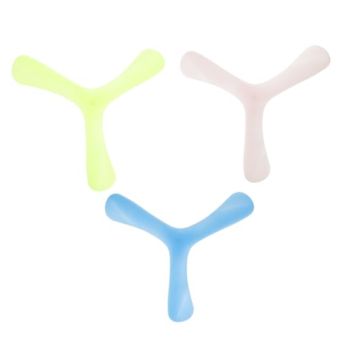 HEMOTON 3 Stück Nachtleuchtender Dreiflügel- aus robustem PP-Material kinderfreundliches Outdoor-Sportspielzeug farblich Sortiert für Freizeitspaß und Wurfspiel im Freien HEMOTON 3 Stück Nachtleuchtender Dreiflügel- aus robustem PP-Material kinderfreundliches Outdoor-Sportspielzeug farblich Sortiert für Freizeitspaß und Wurfspiel im Freien von HEMOTON