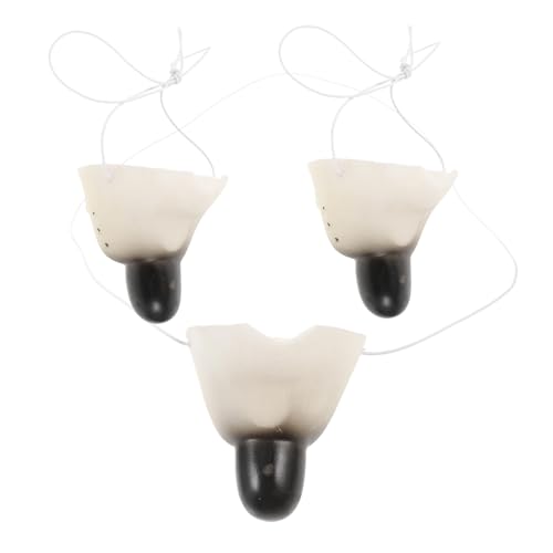 HEMOTON 3 Stück Realistische Mäuseschnauze aus Langlebigem Vinyl Kleines Tierkostüm Accessoire für Cosplay Halloween Karneval und Mottoparty und Robustes Party Deko HEMOTON 3 Stück Realistische Mäuseschnauze aus Langlebigem Vinyl Kleines Tierkostüm Accessoire für Cosplay Halloween Karneval und Mottoparty und Robustes Party Deko von HEMOTON