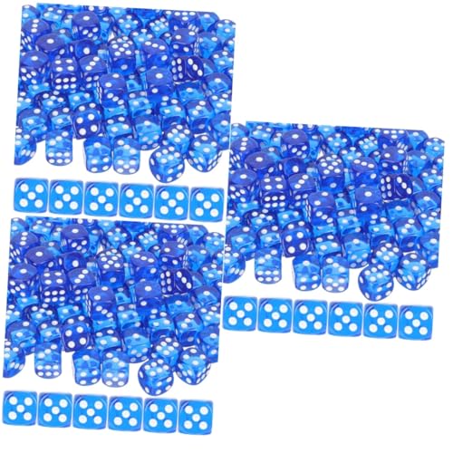 HEMOTON 300 STK Spiel Requisiten farbwürfel Colour Cube Party Games Boardgames Board gamees farbige Würfel Acryl-Spielrequisite Spiel Würfel Acryl-Würfel-Requisite Würfel für Spiel Blue von HEMOTON