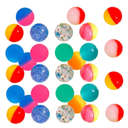 HEMOTON 30St Hüpfball flummies f�r hupfball für Kognitive Fähigkeiten Bouncy Balls Farbige Bouncy Balls springende Bälle Hüpfball für Kleinkinder Plastik von HEMOTON