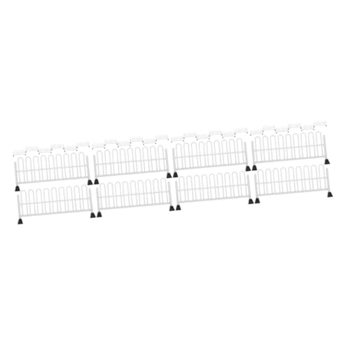 HEMOTON 32 STK Spielzeug Für Straßensperren Miniatur-verkehrsbarrieren-Spielzeug Verkehrsstraßensperren-zaunmodelle Verkehrskognitives Spielzeug Miniatur-verkehrszaunmodelle Harz Weiß von HEMOTON
