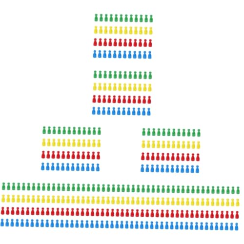 HEMOTON 384 STK Stück Kinder schachspiel kinderschachspiel brettspiel zubehör schachfiguren Brettspiele Bauern Spielmarken Lernspielzeug menschliche Gestalt Flugschach Schachfigur Holz von HEMOTON