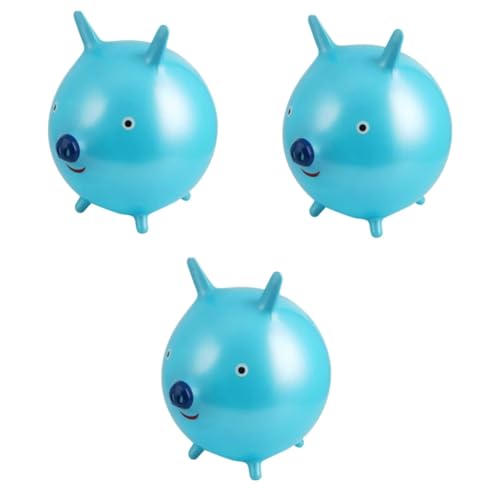 HEMOTON 3St Cartoon-Hüpfball Weltraumspielzeug Kinderspielzeug Kinder hüpfend Partyspielzeug federnd Spielzeug für Kinder Toys Children Toys Kinder spielzeuge Hüpfball für Kinder Blue von HEMOTON