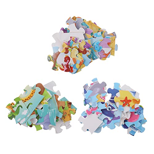 HEMOTON 3St Puzzle kinderbeschäftigung rätselbuch Kinder partygeschenke für Kinder Educational Toys kindergeburtstags mitgebsel Kinder geduldspiele Spielzeug tierisches Rätsel Papier von HEMOTON