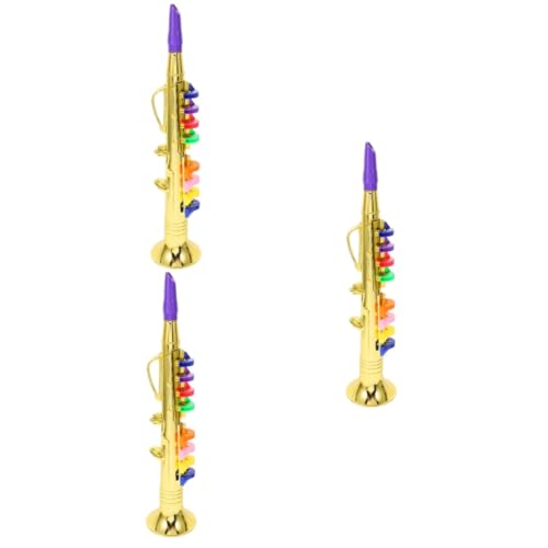 HEMOTON 3st Musikalisches Spielzeug Für Kinder Saxophon Spielzeug Frühpädagogisches Spielzeug Musikinstrumente Spielzeug Saxophonspielzeug Für Kinder Saxophonmodell Saxophon Für Kinder Abs von HEMOTON