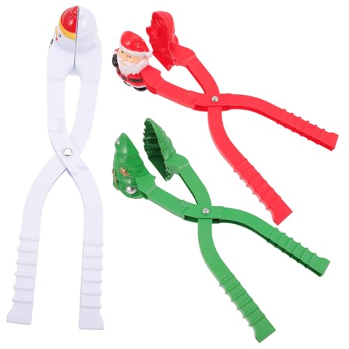 HEMOTON 3st Schneespielzeug Spielzeug Für Schneeballspiele Winterspielzeug Für Kinder Schneesandformen Schneeballwerfer Schellen Zum Herstellen Von Schneebällen Schneeballschlacht Plastik von HEMOTON