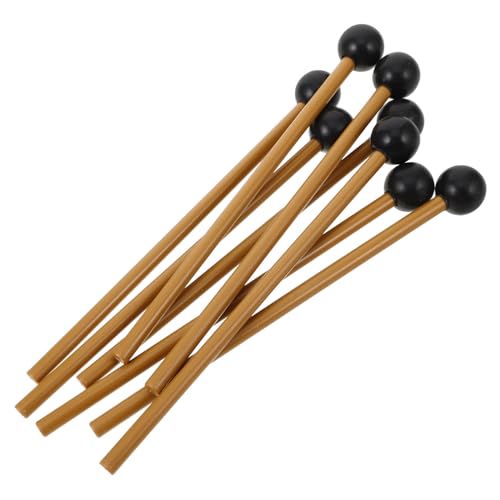 HEMOTON 4 Paar Hammer Performance Drumsticks Marimba Mallet Drum Mallets Percussion Parts Musikinstrument Drumstick Percussion Stick Musical Drumstick Universal Drum Stick Kunststoff von HEMOTON