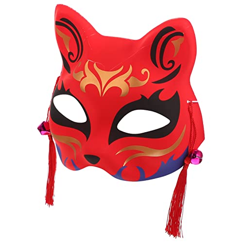 HEMOTON 4 Stück Fuchs Maske Partyzubehör exquisites Tier Halloween-Dekor zarte Füchse Maske tragbare Halbmaske schmücken Outfit japanische Partymaske zarte Halbmaske PVC von HEMOTON