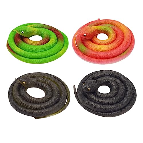 HEMOTON 4 Stück Künstliche Schlangenspielzeuge Für Babys Spielzeuge Für Kleinkinder Kinderspielzeuge Jelly Snakes Simuliertes Schlangenspielzeug Schlangenstreich Kinderschlangenspielzeug von HEMOTON