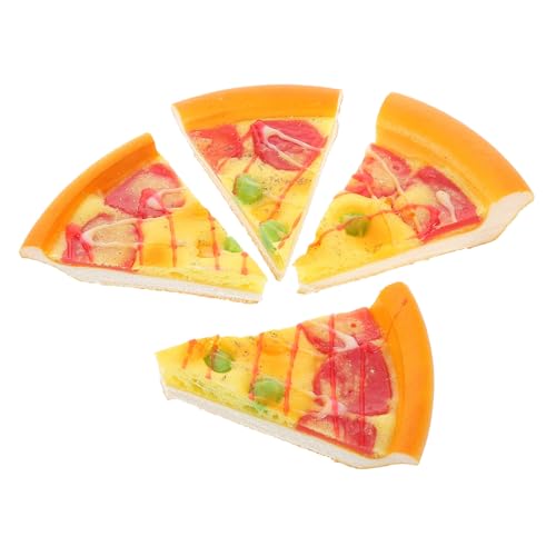 HEMOTON 4 Stück Simulierte Käsepizza Pizza Pizza-Dekorationen Spielzeugküche Pizza Pizza-Modellspielzeug Pizzaformen gefälschte Brot Requisiten Pizza Essen Modellpizza Pu von HEMOTON