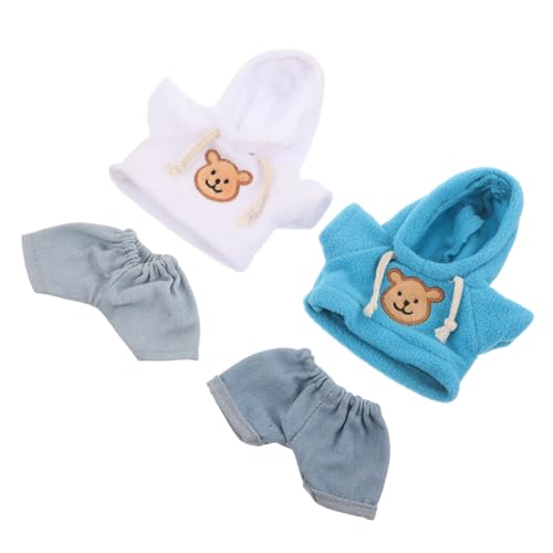 HEMOTON 4 Stück Teiliges Bärenkleidungs Stofftiere Hoodie und Jeanshose DIY Plüschkleidung für Plüschtiere Kleine Bärenoutfits für Individuelle Kuscheltierspiele HEMOTON 4 Stück Teiliges Bärenkleidungs Stofftiere Hoodie und Jeanshose DIY Plüschkleidung für Plüschtiere Kleine Bärenoutfits für Individuelle Kuscheltierspiele von HEMOTON