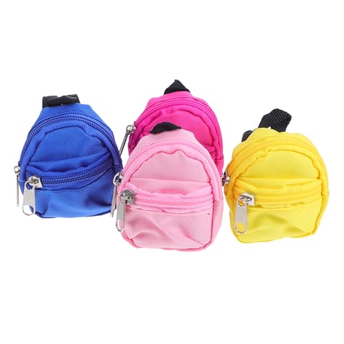 HEMOTON 4 Stück Teiliges Mini-Rucksack für Puppen Weiche Tragbare Schulranzen mit Reißverschluss Niedliche Kleine Taschen für Puppenhaus Zubehör Fördert Ordnung und Rollenspiel HEMOTON 4 Stück Teiliges Mini-Rucksack für Puppen Weiche Tragbare Schulranzen mit Reißverschluss Niedliche Kleine Taschen für Puppenhaus Zubehör Fördert Ordnung und Rollenspiel von HEMOTON