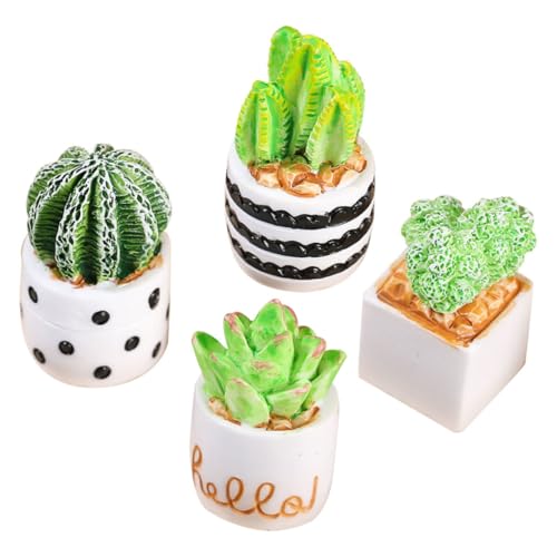 HEMOTON 4 Stück Teiliges Miniatur Sukkulenten aus Resin Realistische Kaktus Dekoration im Topf Langlebige Kunstpflanzen für Puppenhaus Tisch Regal und Wohnraumgestaltung HEMOTON 4 Stück Teiliges Miniatur Sukkulenten aus Resin Realistische Kaktus Dekoration im Topf Langlebige Kunstpflanzen für Puppenhaus Tisch Regal und Wohnraumgestaltung von HEMOTON