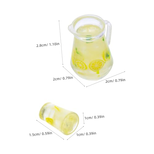 HEMOTON 4stücke Miniatur-limonadenkrug Puppenhaus Mit Flaschenlimonade Mini-zitronenfrucht Und Eistee Für Miniaturküche Diorama Und Feengarten HEMOTON 4stücke Miniatur-limonadenkrug Puppenhaus Mit Flaschenlimonade Mini-zitronenfrucht Und Eistee Für Miniaturküche Diorama Und Feengarten von HEMOTON