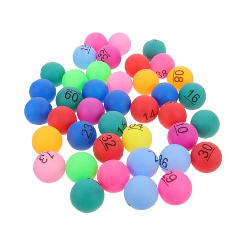 HEMOTON 40St Lotteriekugeln Accessoires Lotterie Ball Toy Ball Farbball-Lotterie Farblotterie Lotterieball Lotteriespiel Zubehör Bingo Kugeln Plastikkugeln Lotterie- pp von HEMOTON