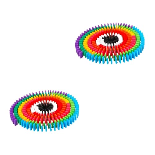 HEMOTON 480 STK Lernspielzeug Domino-Spiele Domino-Bausteine Kind bausteine Dominospiel für Kinder Domino-Auto-Spielzeug Spielzeug für Kinder kinderspielzeug Holzbausteine Bambus Colorful von HEMOTON