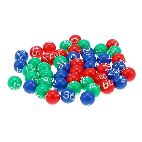 HEMOTON 49 STK Ball Der Lotteriemaschine Zahlen-Bingo-Spiel Für Kinder Bingo-spielbälle Tombola-bälle Lustige Bingospielbälle Ball Für Verlosungsspiel Bingo-Nummer Mini-Pong-bälle Plastik von HEMOTON