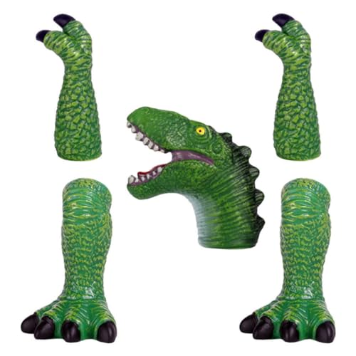 HEMOTON 5 Stück Dinosaurier-Fingerpuppen Für Kinder Und Familien Dino-Figuren Spielzeug Für Kleinkinder Partygeschenke von HEMOTON