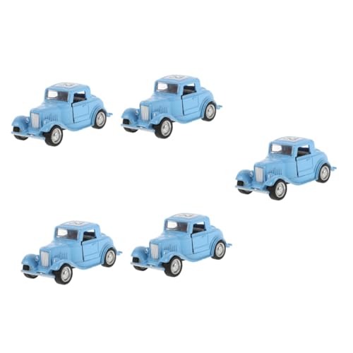 HEMOTON 5 Stück Modell Antike Autos Klassische Modellautos Desktop Rc Auto Miniatur Vintage Druckgussautos Dekorationen Spielzeug Ornament von HEMOTON