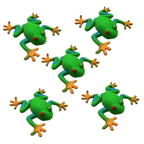 HEMOTON 5 Stück Teiliges Frosch-quetschspielzeug aus Weichem TPR Stressreduzierendes Tragbares und Lustiges Animal Fidget Toy für Erwachsene Kompaktes Dehnbares Zappelspielzeug HEMOTON 5 Stück Teiliges Frosch-quetschspielzeug aus Weichem TPR Stressreduzierendes Tragbares und Lustiges Animal Fidget Toy für Erwachsene Kompaktes Dehnbares Zappelspielzeug von HEMOTON
