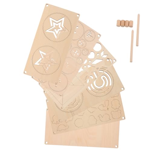 HEMOTON 5 Stück Teiliges Montessori Holz Labyrinth Spielbrett für Multifunktionales Lernspielzeug mit Feinmotorik-Training Hand-Auge-koordination Wiederverwendbaren Malvorlagen und HEMOTON 5 Stück Teiliges Montessori Holz Labyrinth Spielbrett für Multifunktionales Lernspielzeug mit Feinmotorik-Training Hand-Auge-koordination Wiederverwendbaren Malvorlagen und von HEMOTON